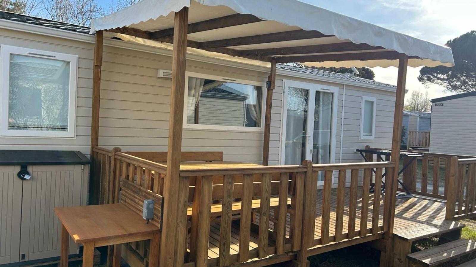 Mobil-Home - Narbonne-Plage - Clim, Tv Εξωτερικό φωτογραφία